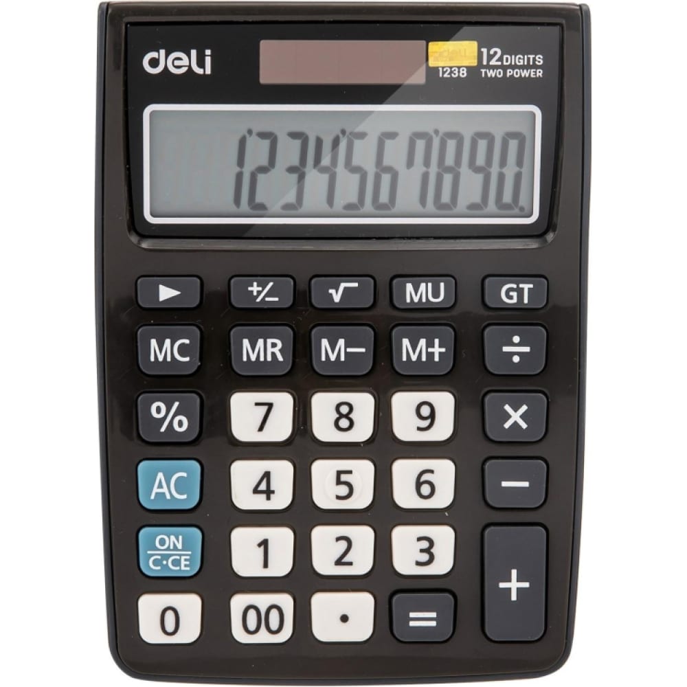 Настольный компактный калькулятор DELI касса цифры calligrata 0 до 20