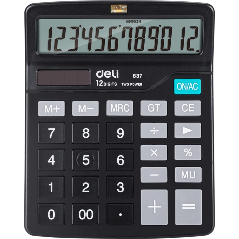Настольный компактный калькулятор DELI касса цифры calligrata 0 до 20