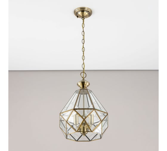 Изображение товара Подвесная люстра Citilux Витра-1 витражная Бронза CL442130