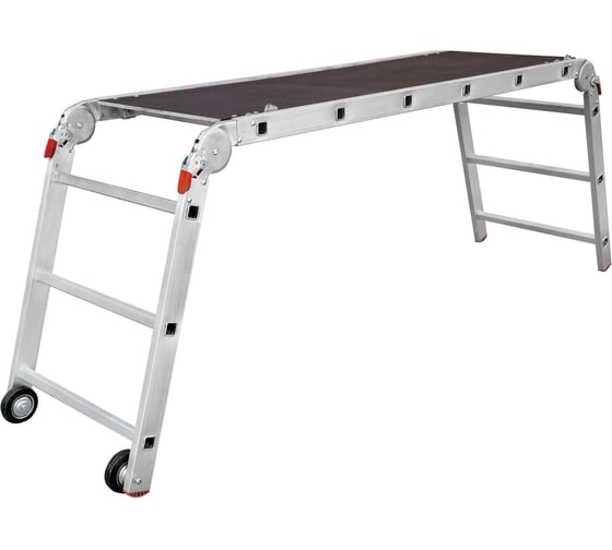 Изображение товара Рабочие подмости со съёмной площадкой и колёсиками Новая Высота NV 334 3+6+3 ПРОФ 3340363