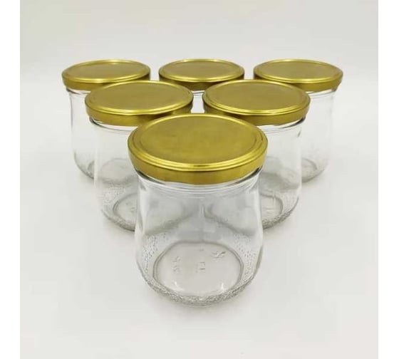 Изображение товара Набор банок ЛЕТО стеклянные под твист-офф d82мм 0.5л фонарик с крышкой 6шт 97522
