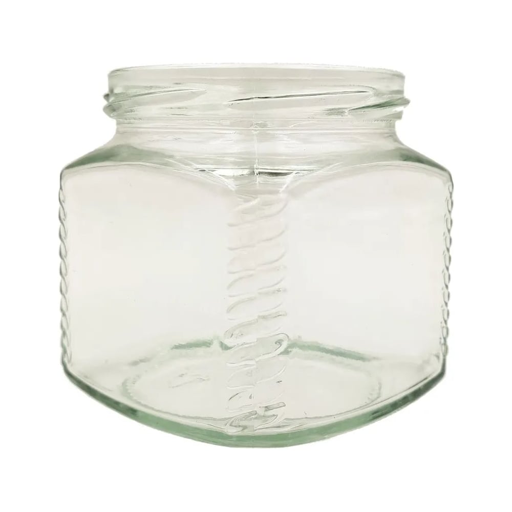 Изображение товара Набор стеклянных банок ЛЕТО с крышками 0,39л квадратные 6 шт