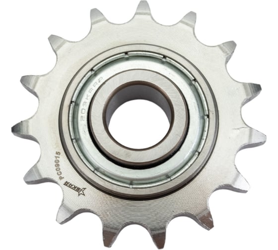 Изображение товара Натяжная звездочка на шариковых подшипниках ISKRA для цепи 08B, Z=15, 1/2"x5/16" PC09015 PHC 08B-1 B15 PC09015