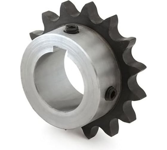 Изображение товара Звездочка с готовым отверстием d=16 для цепи 06B-1, Z=12, со ступицей, с калеными зубьями ISKRA PS05T12-K16-ISKRA
