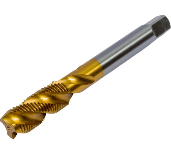 Изображение товара Метчик Профоснастка 435 Эксперт спиральный, однопроходной, машинный М10,0х1.0 M2 TIN (6542) пластиковый бокс 1/5/60 50221035