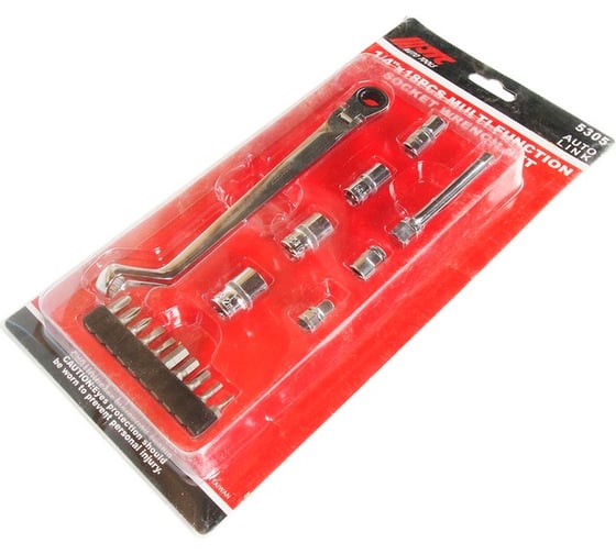 Изображение товара Набор головок торцевых JTC 1/2" многофункциональный в кейсе 18 предметов, 5305 753849