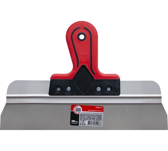 Изображение товара Фасадный шпатель Toolberg 1203111 нержавеющая сталь, двухкомпонентная ручка, 300 мм ЛА-00000800