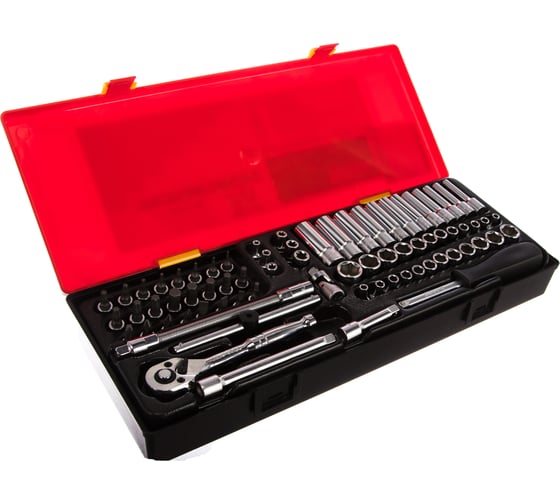 Изображение товара Набор шестигранных торцевых головок 1/4" в кейсе 73шт JTC-K2731