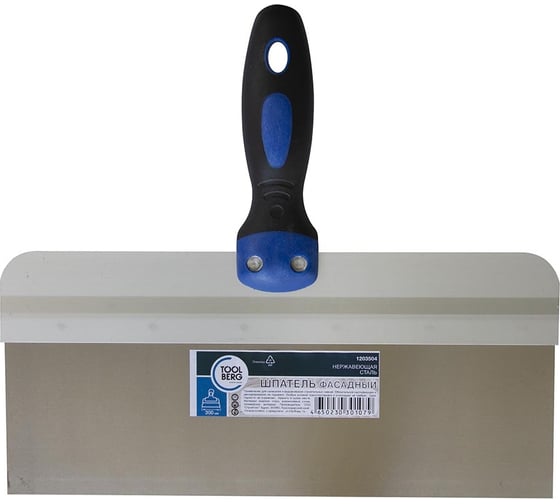 Изображение товара Фасадный шпатель Toolberg 1203504 нержавеющая сталь, двухкомпонентная ручка, 300 мм ЛА-00000135