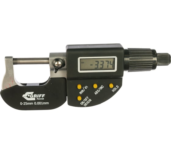 Изображение товара Микрометр GRIFF МКЦ 25 ГОСТ 6507-90 017112