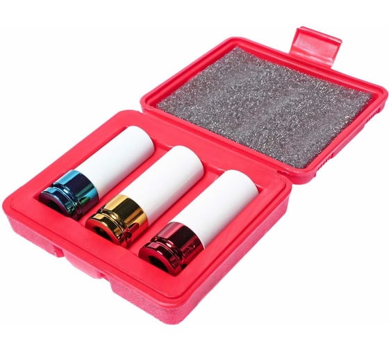 Изображение товара Набор ударных головок для литых дисков 17-19-21мм 3шт JTC-3304