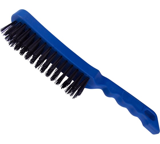 Изображение товара Металлическая щетка Toolberg 2304003 с пластиковой рукояткой, 6-рядная ЛА-00000941