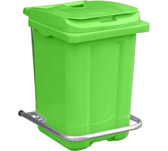Изображение товара Мусорный контейнер Дигрус 60 л, с педалью, салатовый 22.С29-Сл/Д