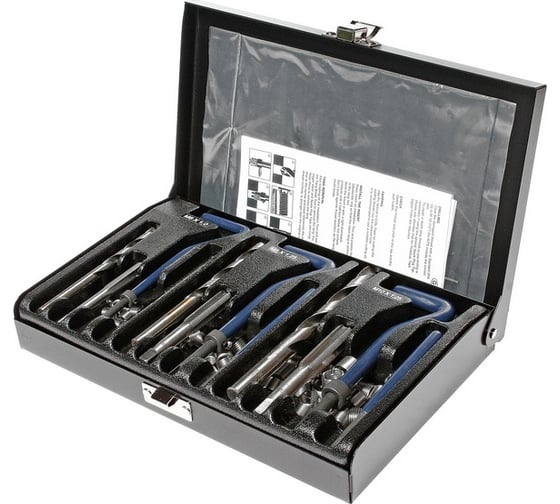 Изображение товара Набор инструментов для восстановления резьбы М6, М8, М10 12шт кейс JTC-4779A