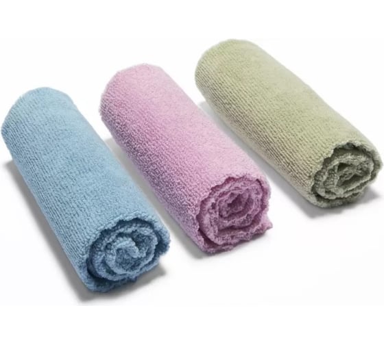 Изображение товара Салфетка Vileda из микрофибры 100% Эко 3 шт 168310/2