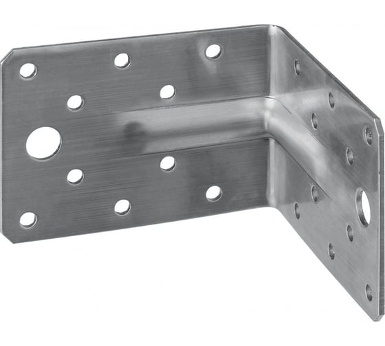 Изображение товара Усиленный нержавеющий крепежный уголок ЗУБР 65x90x90x2 мм, унку-2.0 310516-65