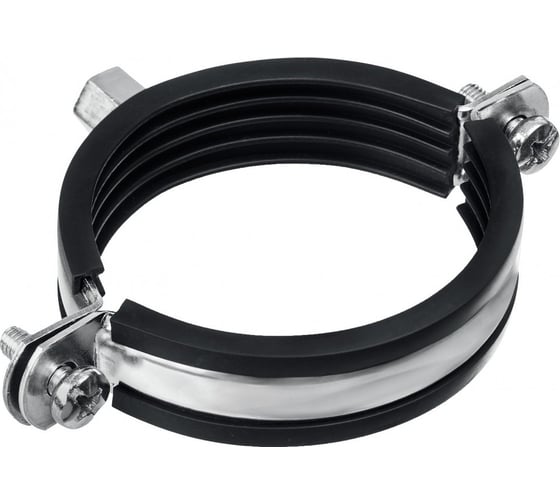 Изображение товара Трубный оцинкованный хомут ЗУБР 2 1/2" с гайкой м8/м10, 10 шт. 37880-75-80