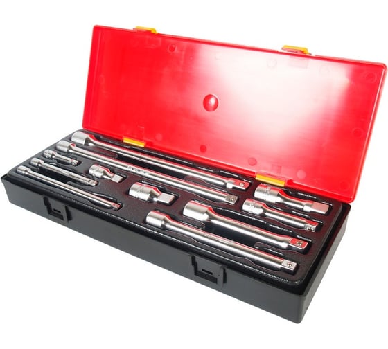 Изображение товара Набор удлинителей 1/4" 3/8" 1/2" в кейсе 11шт JTC-K1111