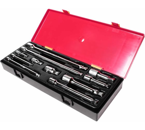 Изображение товара Набор плавающих удлинителей 15град. под ключ 1/4" 3/8" 1/2" в кейсе 11шт JTC-K1112