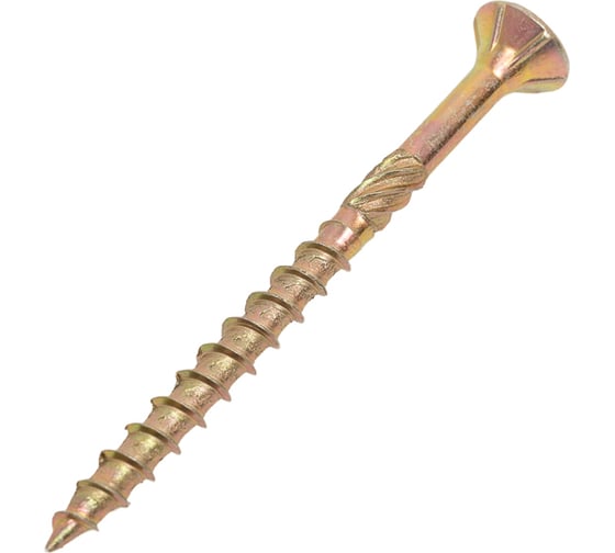 Изображение товара Саморез с фрезой по дереву INFIX потайной, 3.5x45 мм, ЦЖ, TX15, 100 шт. 51289