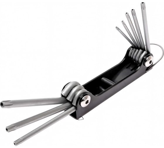 Изображение товара Набор ключей TORX складных JTC с отверстием T9H-T40H, 8 предметов, 3503 682627