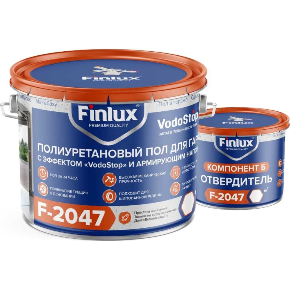 водоотталкивающее покрытие для пеноблоков и газобетона finlux Идеальный пол для гаража Finlux