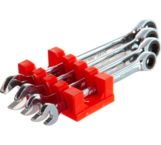 Изображение товара Набор комбинированных трещоточных ключей 8-14мм 4шт JTC-3027