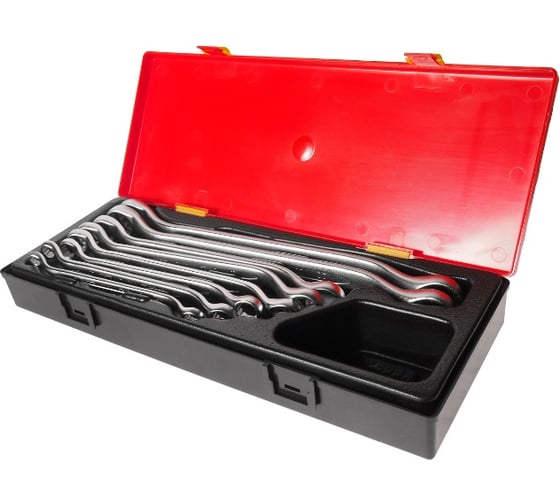 Изображение товара Набор накидных ключей 8-24мм 45град. в кейсе 8шт JTC-K6082