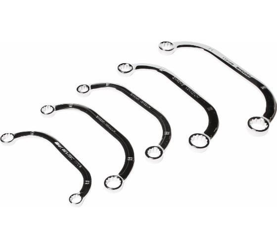 Изображение товара Набор накидных С-образных двенадцатигранных ключей 10-18мм 5шт JTC-EV1012S