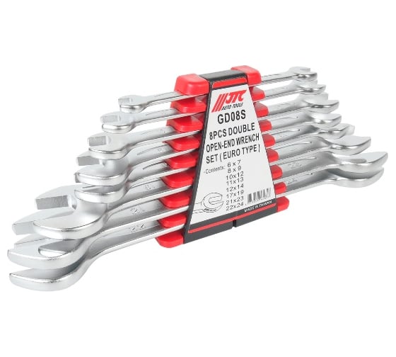 Изображение товара Набор рожковых ключей 6-24мм в кейсе 8шт JTC-GD08S