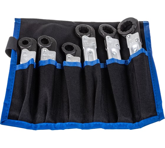 Изображение товара Набор двенадцатигранных трещоточных раскрывающихся ключей 10-22мм 6шт JTC-3325S