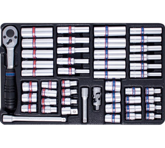Изображение товара Набор торцевых головок с принадлежностями (1/4", ложемент, 48 предметов) KING TONY 9-2548CR
