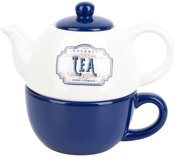 Изображение товара Чайный набор чайник и чашка на 1 персону Dolomite gourmet L2521086