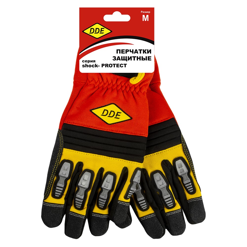 Изображение товара Перчатки shock-PROTECT (р. M) DDE 648-489 из натуральной кожи