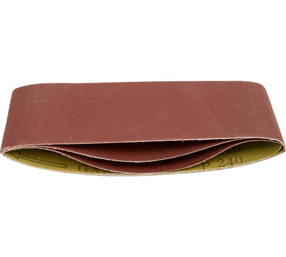 Изображение товара Лента шлифовальная 457x75 мм, P240, 3 шт КРАТОН 1 13 01 047