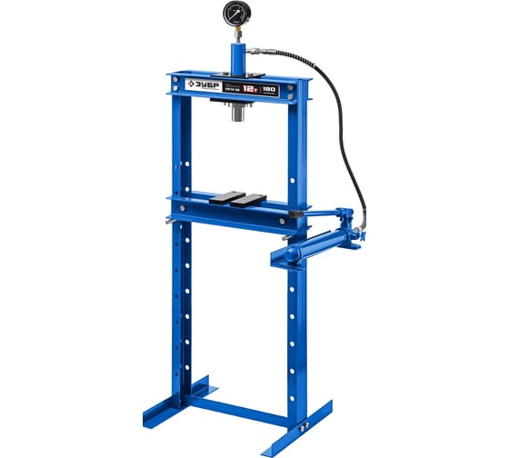 Изображение товара Гидравлический пресс ЗУБР Профессионал ПГН-12 12 т с гидронасосом и манометром 43072-12