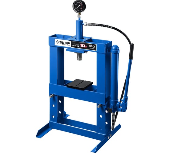 Изображение товара Гидравлический пресс ЗУБР Профессионал ПГН-10 10 т с гидронасосом и манометром 43072-10