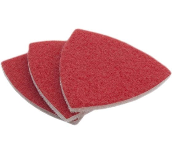 Изображение товара Абразивный войлок дельтавидный (93 мм) 3 шт. ПРАКТИКА 240-485