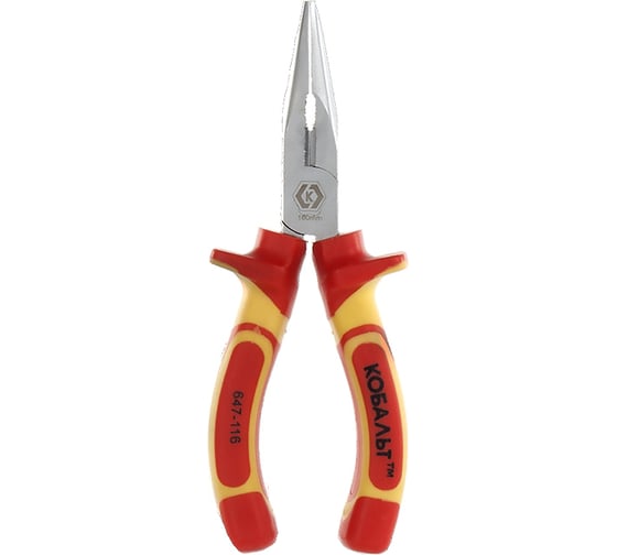 Изображение товара Длинногубцы диэлектрические 160 мм КОБАЛЬТ 647-116