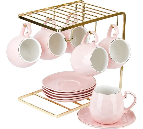 Изображение товара Чайный набор Nouvelle 5th avenue, 12 предметов на 6 персон, на металлической подставке, 280 мл 1400031