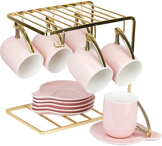 Изображение товара Чайный набор Nouvelle 5th avenue, 12 предметов на 6 персон, на металлической подставке, 240 мл 1400015