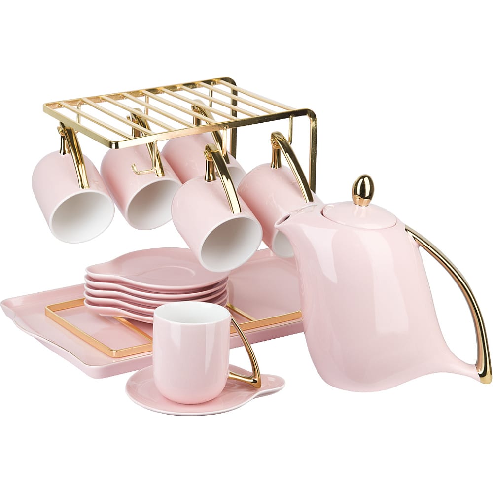 Чайный набор Nouvelle, цвет розовый 1400018 5th avenue - фото 1