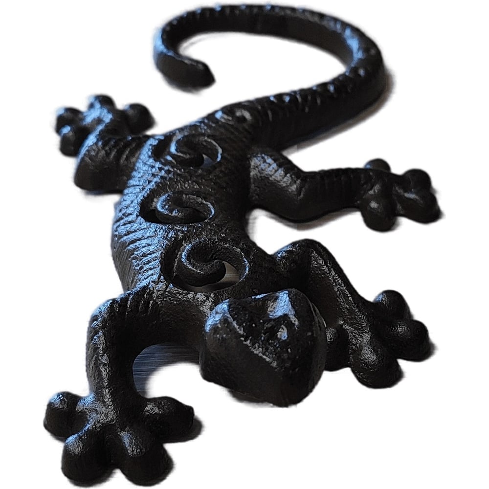 Изображение товара Декоративная ящерица из чугуна коричневая большая 22х3.5х12 см GLQ 10830