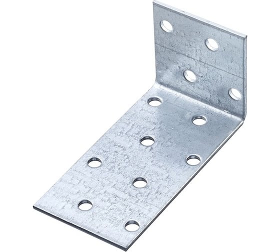 Изображение товара Крепежный анкерный уголок Стройметиз kul 40x120x40 мм, цинк, этикетка 4600029