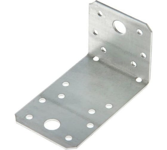 Изображение товара Крепежный асимметричный уголок Стройметиз kuas 150x60x90 мм, цинк, этикетка 4580049