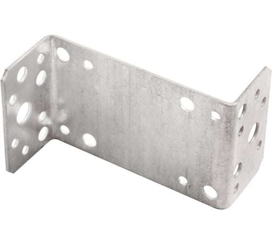 Изображение товара Крепежный угол Стройметиз z-образный, kuz65x90x45 мм, цинк, этикетка 4590029