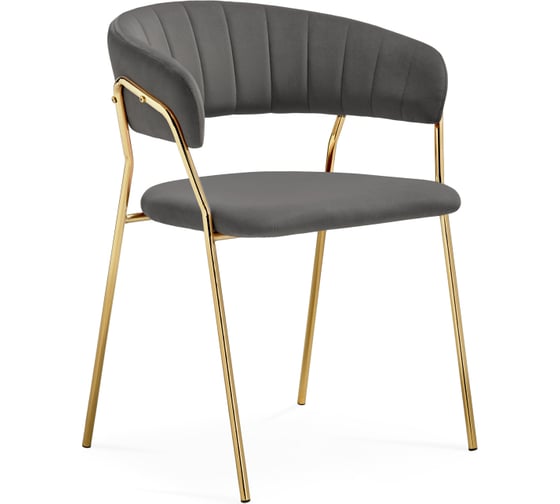 Изображение товара Стул Woodville Kamelia 1 dark gray/gold 15470