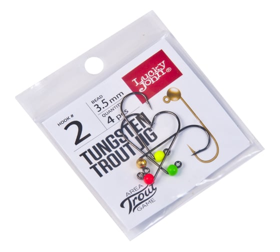 Изображение товара Джиг-головки Lucky John LJ Area Trout Game вольф, 03.5мм, кр.002, MIX1, G, R, Gr,Y, 4шт LJTATG035-GRGY