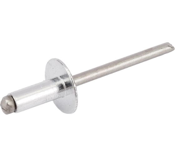 Изображение товара Вытяжная заклепка Фиксар алюминий/нержавейка, 5x12 мм, К14, увеличенный бортик, 250 шт. 1002301145012