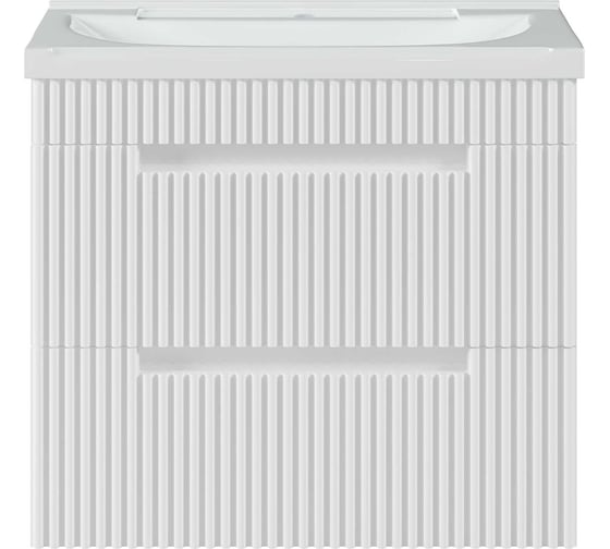 Изображение товара Подвесная тумба Brevita Ariana-60 с 2 ящиками, белая эмаль ARI-01060-0742Я